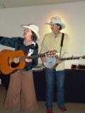Emmy and Tom on banjo